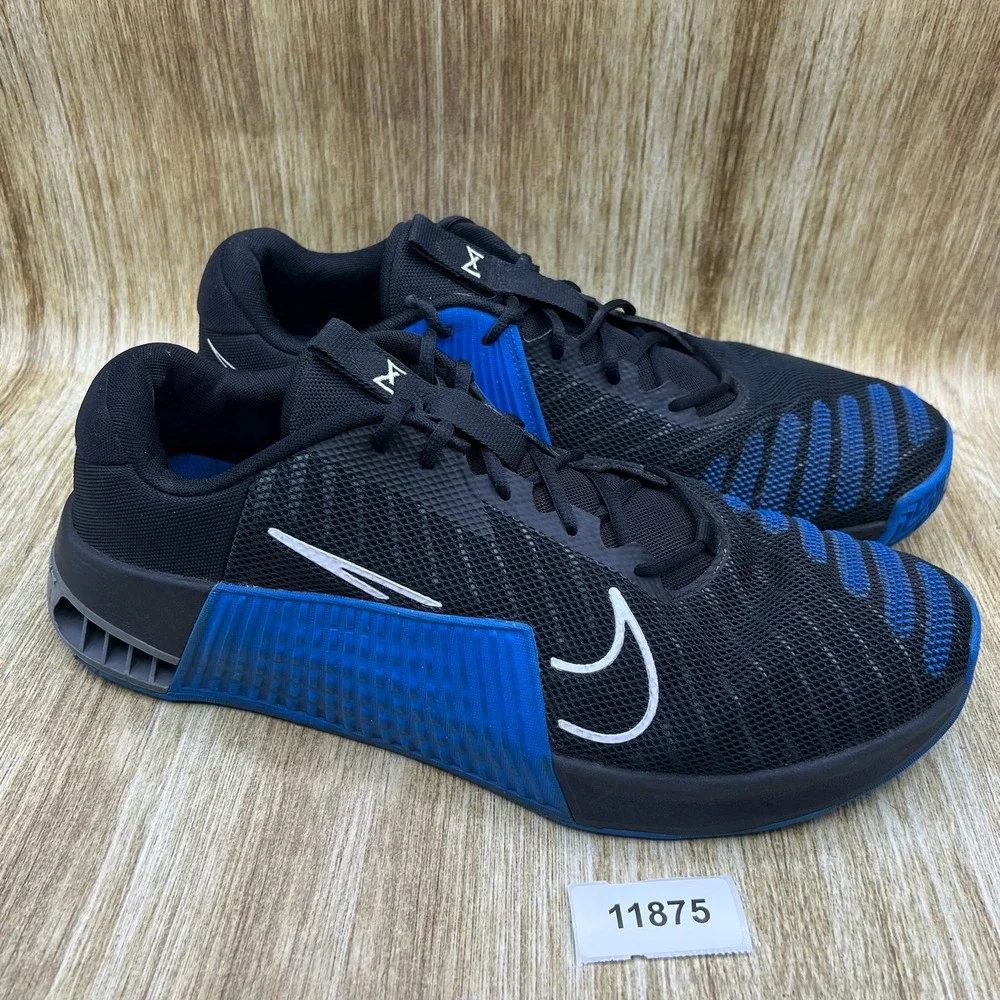 Nike Metcon 9 Training Shoes Men's Size 16 Black Blue Hyperlift FD5431-007